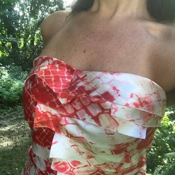 🌻 Bebe Strapless Raen Dress Sz S - Picture 5 of 5